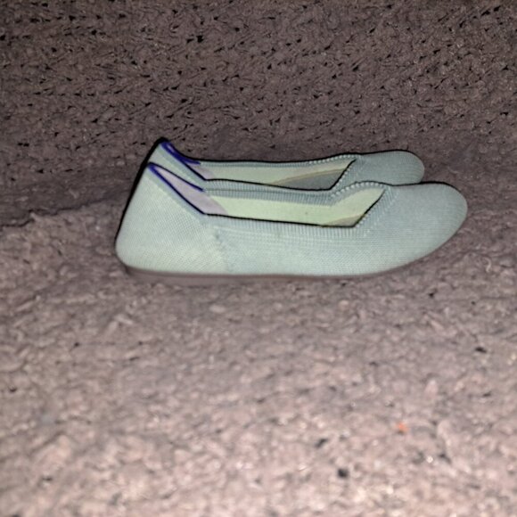ROTHY'S-Round Toe-Mint Green-Retired-Slip On Flats-Size 5.5-Near Mint - Picture 2 of 8